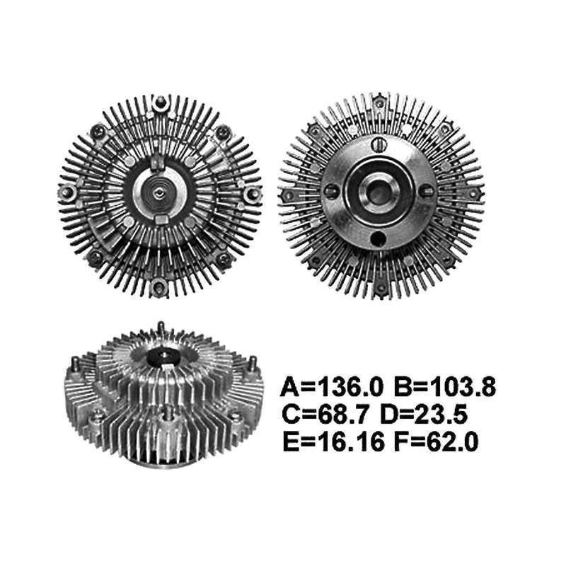 Radiator Cooling Fan Clutch for T100 Pickup Truck 4runner 2.7l 326-58142 16210-75060