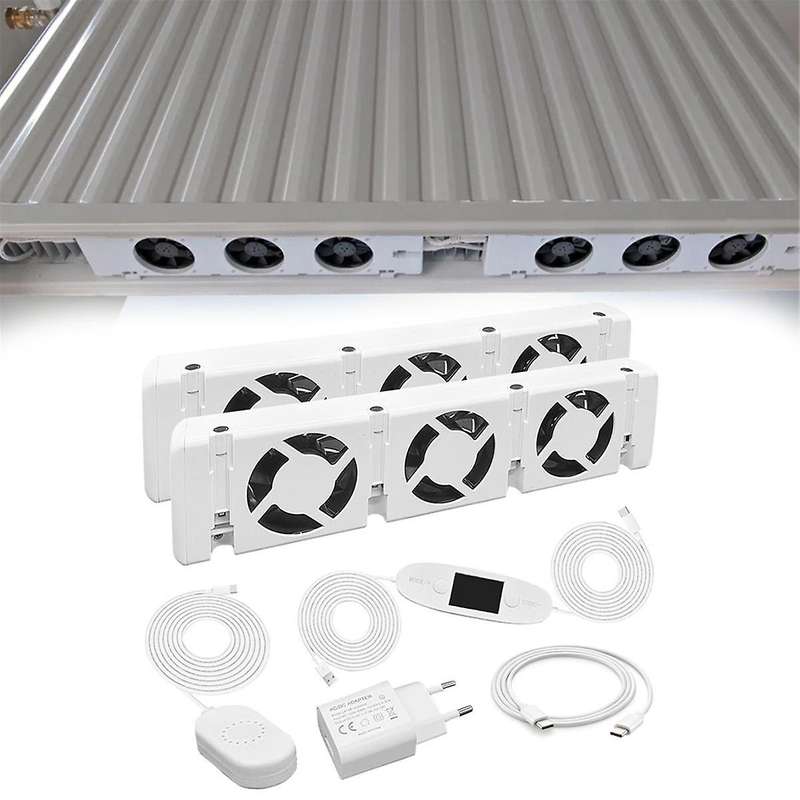 Radiator Fan Smart Radiator Booster Extension Set Ventilator Fan Universal Promote Hot Circulation
