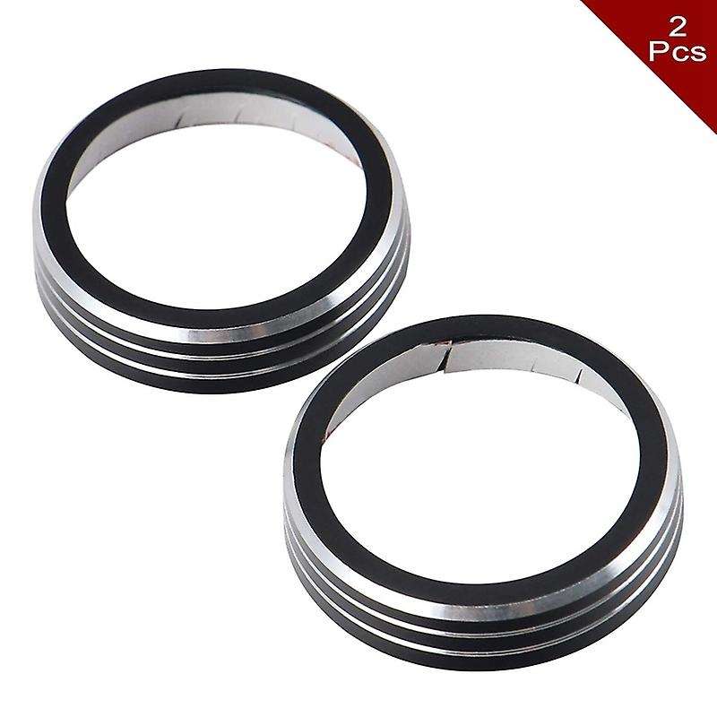 Radio AC Knobs Switch Button Cover for Durango 2014 2015 2016 2017 2018 Aluminum Alloy Interior Acce