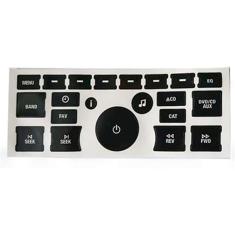 Radio Button Repair Decal Sticker Set Radio Board Decal for 2007-2015 Vehicles for , , , Silvera