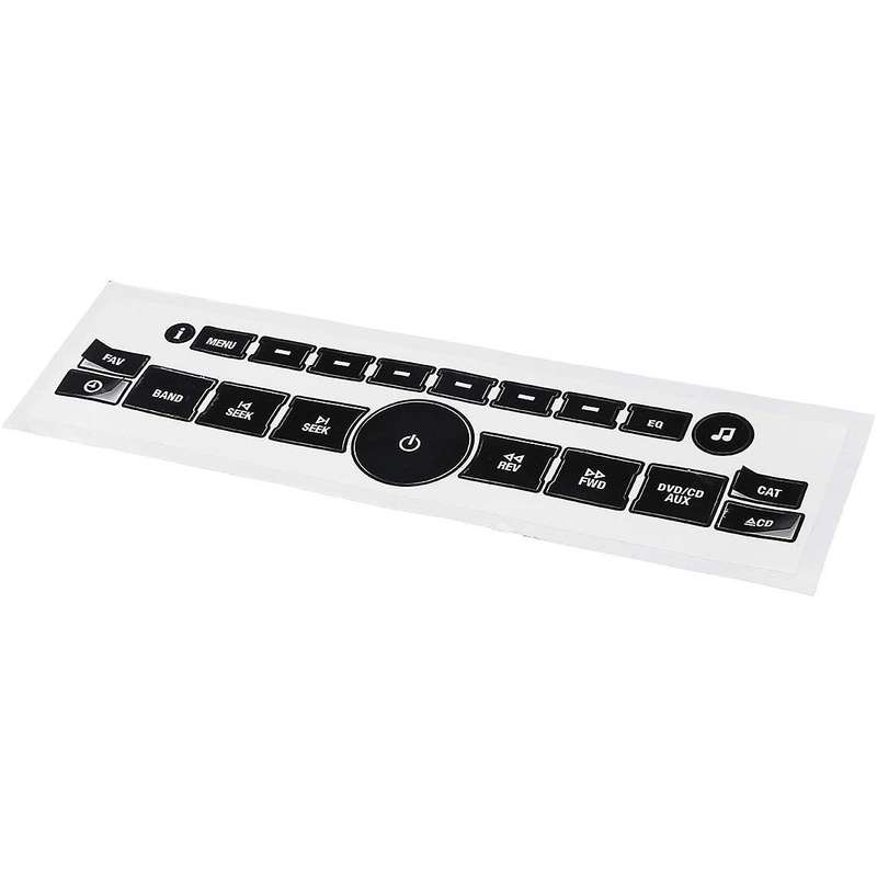 Radio Button Repair Decal Sticker Set Radio Board Decal for 2007-2015 Vehicles for , , , Silvera