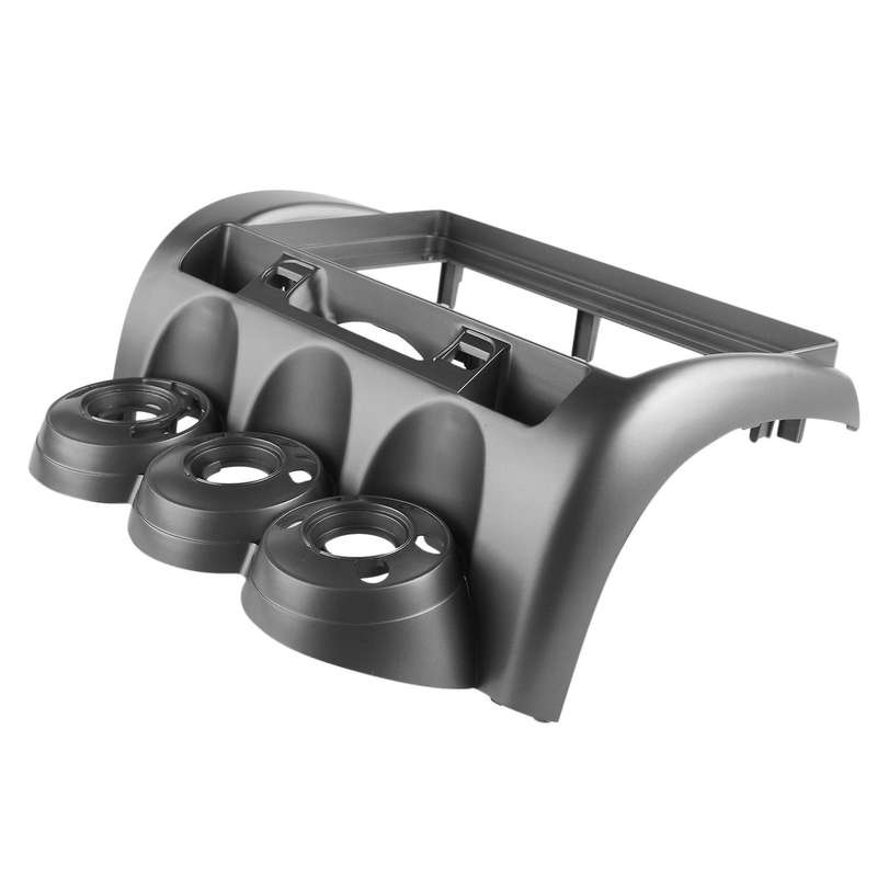 Radio Fascias for JAZZ MANUAL AC 2006 9 Inch Stereo Panel Dash Kit LHD Silver Gray