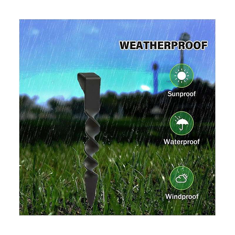 Rain Chain Adapter Anchoring Stake -coated Metal Garden Downspout Substitution Outdoor Decoration fo