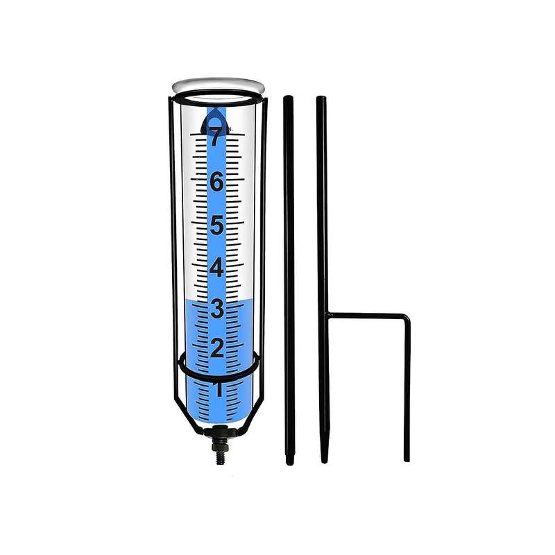Rain Gauge, Freeze Proof Rain Gauge Outdoor Best Rated, Rain Gauges for Yard with Stake, Decorative