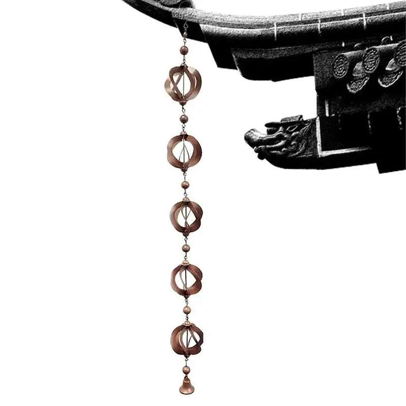 Rain Gutter Chains Adapter Hook Rain Chain Downspout Outlet Accessories Rain Chain Spinning Decorati