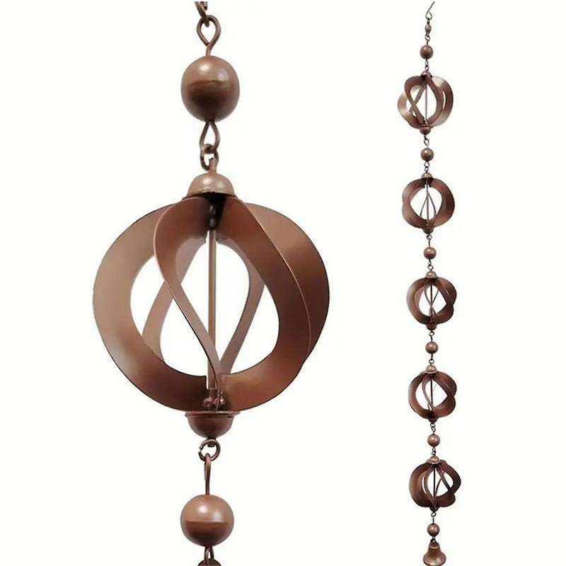 Rain Gutter Chains Adapter Hook Rain Chain Downspout Outlet Accessories Rain Chain Spinning Decorati