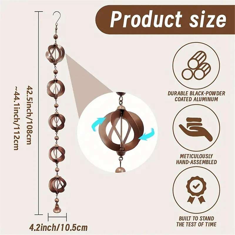 Rain Chains, Roof Gutter Downspout/spout Channel, Rainwater Water Catcher/diverter, Metal