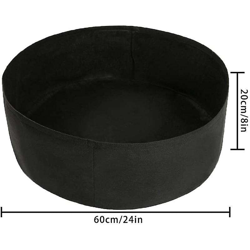 Raised Garden Bed Fabric Raised Planting Bed Bag for Herb Flower Vegetable Plants Dia 24 Inch x 8 I