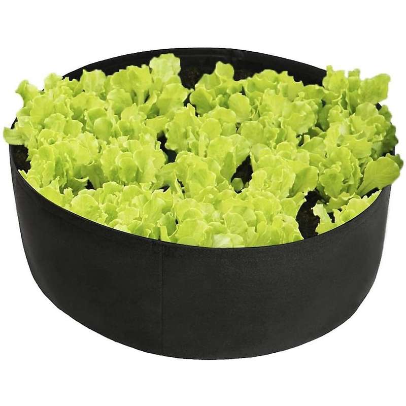 Raised Garden Bed Fabric Raised Planting Bed Bag for Herb Flower Vegetable Plants Dia 24 Inch x 8 I