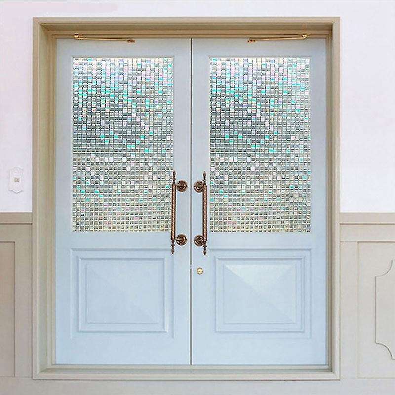 Rainbow Decorative Window Film Tinted Static Self Adhesive Cling Glass Stickers 3d Mosaic Privacy G