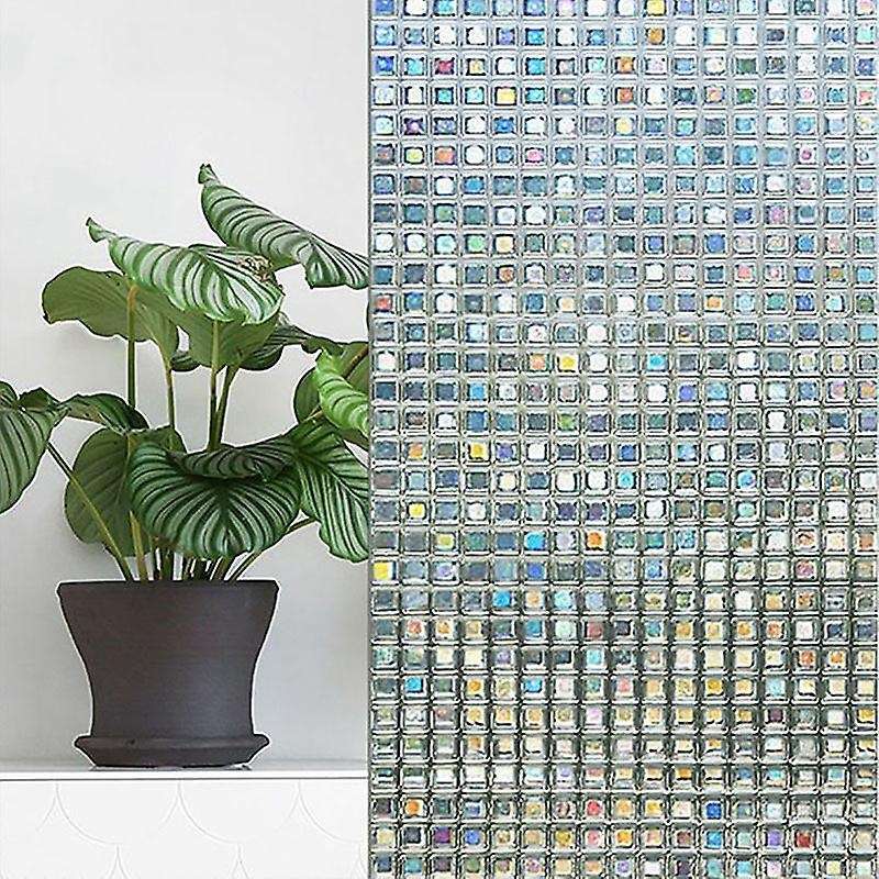 Rainbow Decorative Window Film Tinted Static Self Adhesive Cling Glass Stickers 3d Mosaic Privacy G