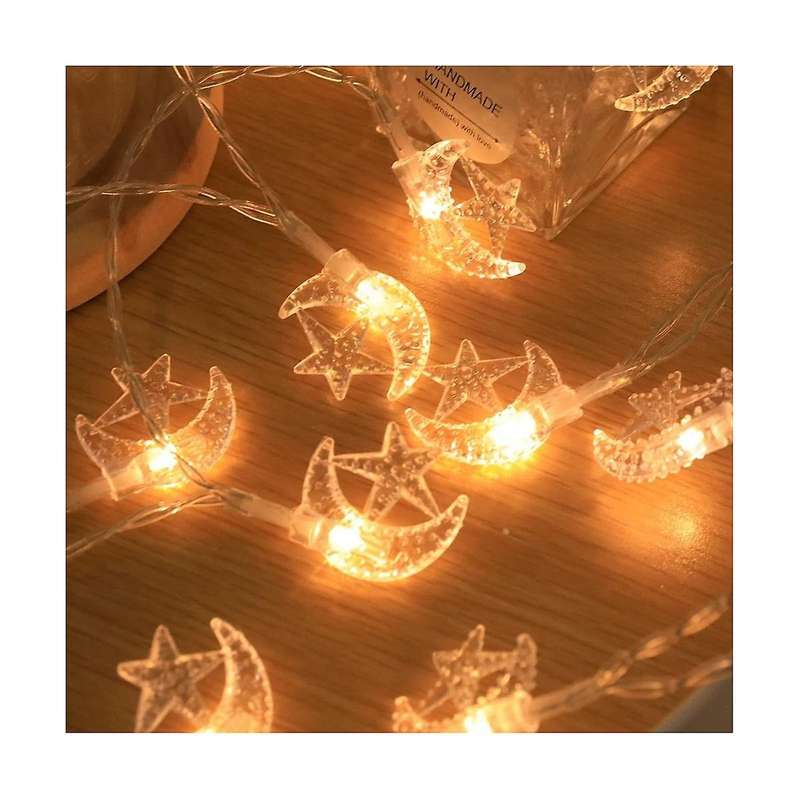 Ramadan Lights, 12m Star Moon , Moon Star Lamp, Ramadan Decorations