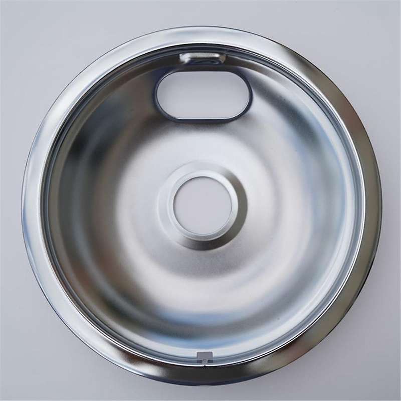 Range Drip Pans for Electric Stove - Replacement for W10196406, W10196405(4 Pack, 2pcs 6inch and 2pc