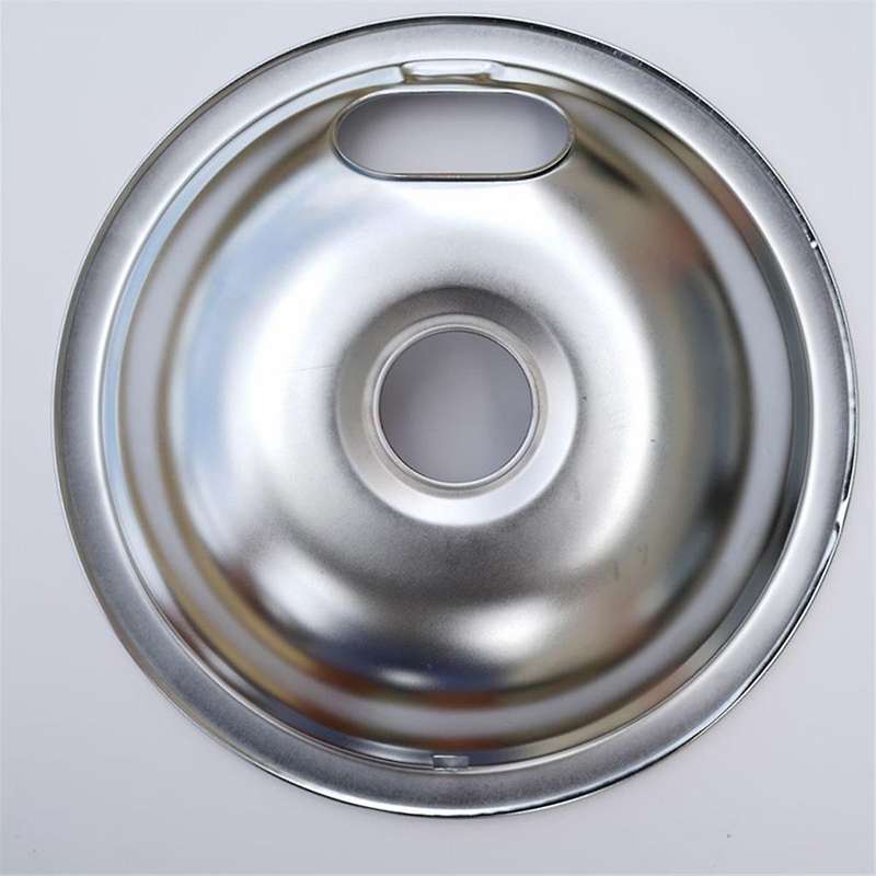Range Drip Pans for Electric Stove - Replacement for W10196406, W10196405(4 Pack, 2pcs 6inch and 2pc