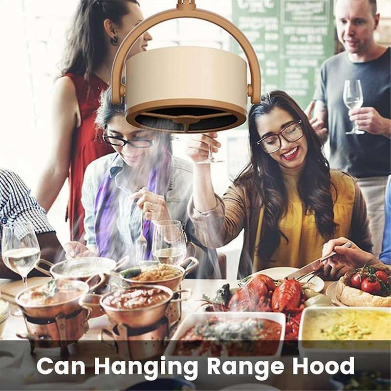 Range Hood Desktop Range Hood Small Desktop Suction Adsorption Oil Barbecue Range Hood Purifier