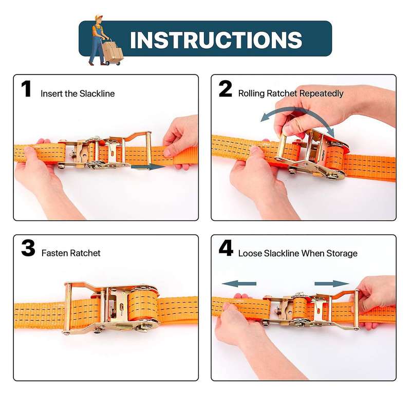 Ratchet Straps,heavy Duty 3,8 X 300 Cm Ratchet Tie Downs,tie-down Ratchet Straps J Hook for Trucks