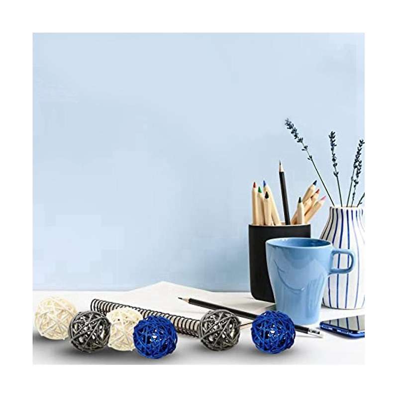 Rattan Ornaments Decorative Ball Decoration Home Decor Room Kitchen Wedding Decorations, Dark Blue