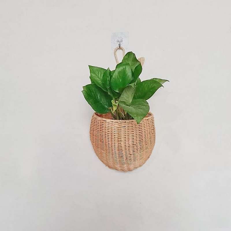 Rattan Shape Storage Basket Handmade Fruit Organizer Wicker Organizer Baby Room Nursery Decoration