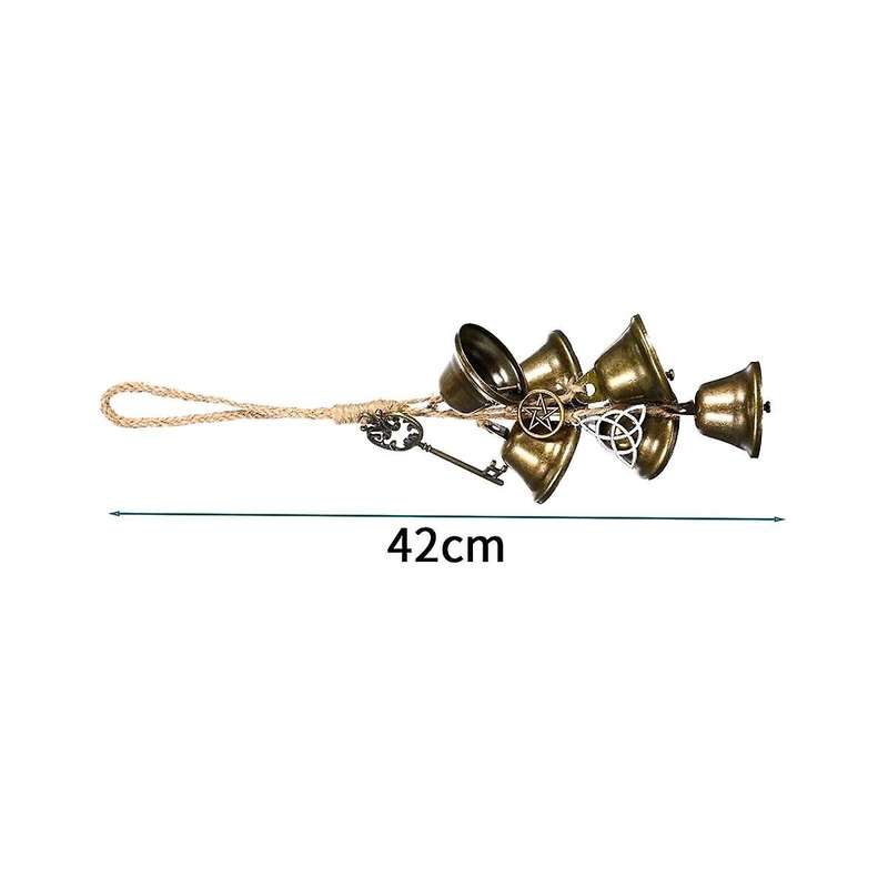 Rattan Wind Chimes Pray Crystal Wind Chimes Witch Bell Protect Door Handle Pendants Family Room Deco
