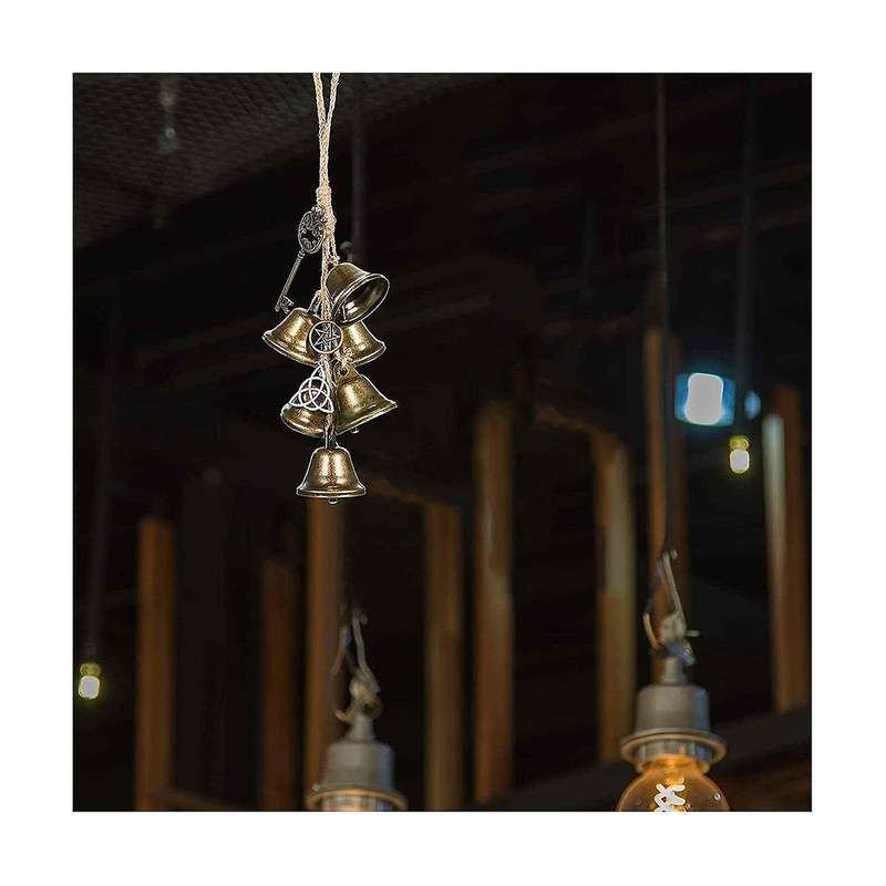 Rattan Wind Chimes Pray Crystal Wind Chimes Witch Bell Protect Door Handle Pendants Family Room Deco