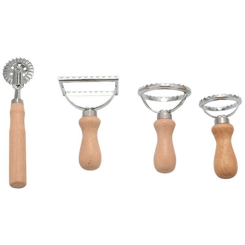 Ravioli Pasta Noodle Cutter, Set Of 4 Pastamaker, Mold for Noodles, Empanadas, Tortellini, Cookie C