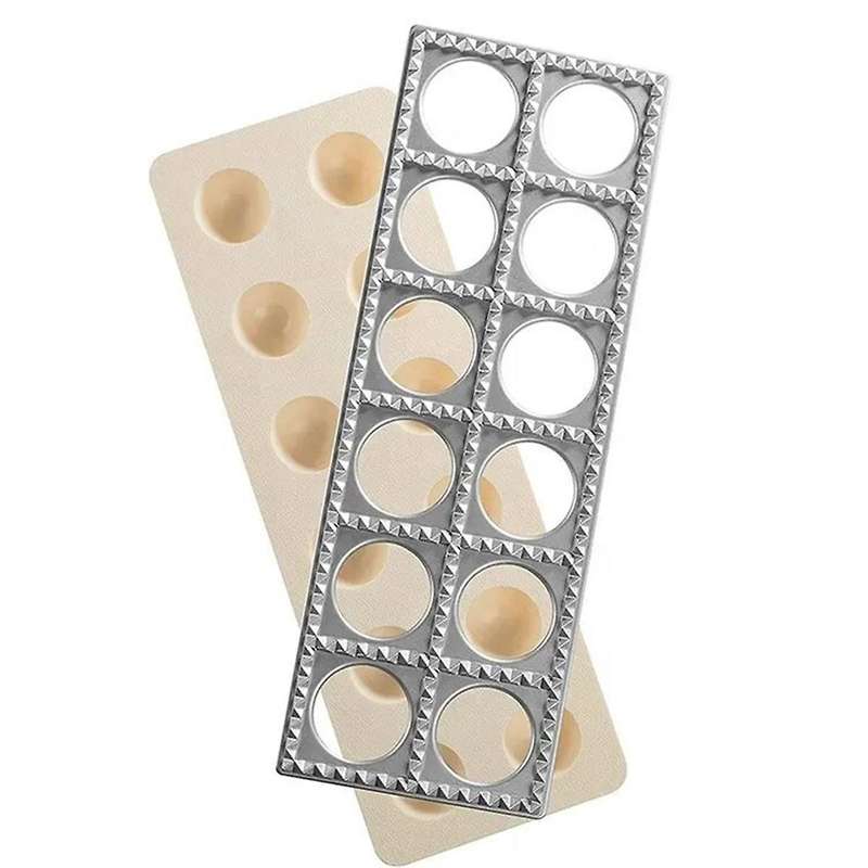Ravioli Maker Press Mold Potsticker Meat Dumpling Maker , Ravioli Stamp Pasta Making Kit Pasta Makin