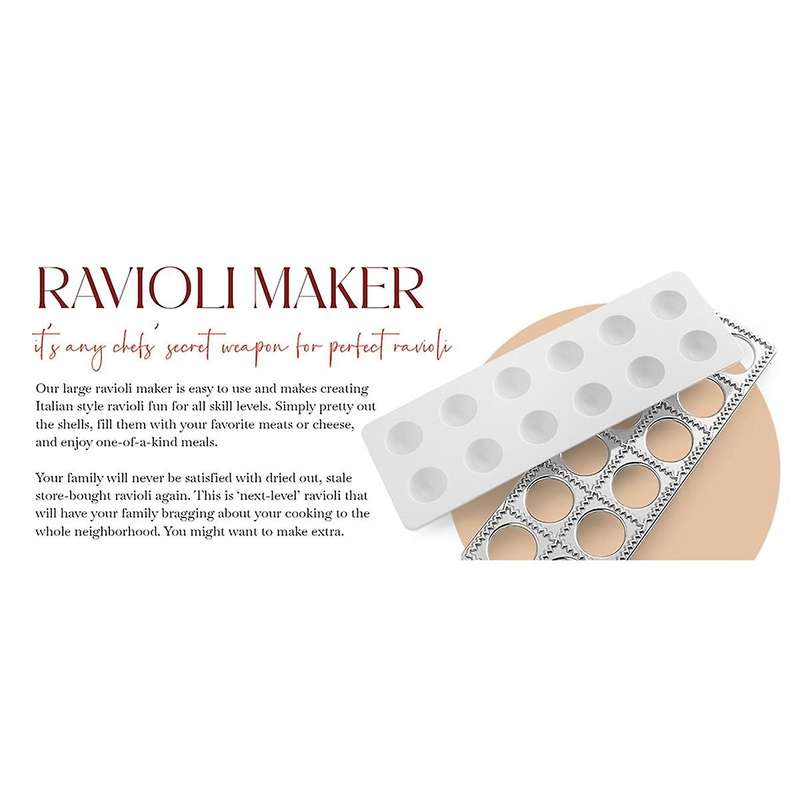 Ravioli Maker Press Mold Potsticker Meat Dumpling Maker , Ravioli Stamp Pasta Making Kit Pasta Makin