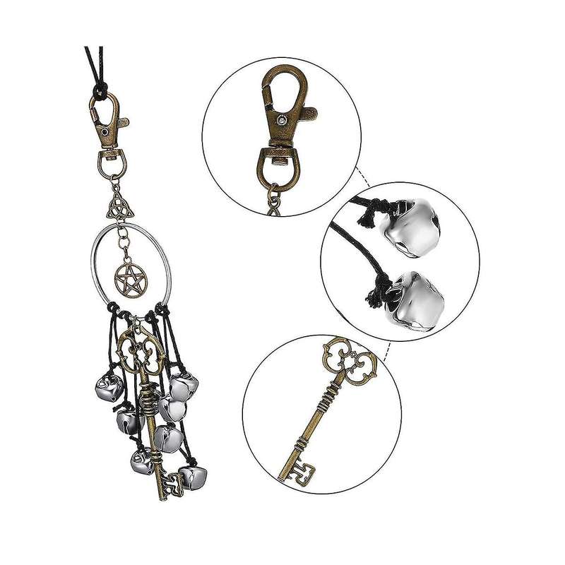 Rattan Wind Chimes Pray Crystal Wind Chimes Witch Protect Door Handle Pendants Family Room Decoratio