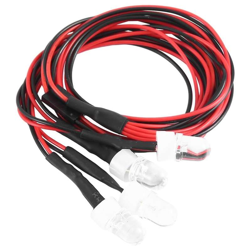 RC Car Lights 3-9V Light Set Headlight Head Light for 1/5 1/8 1/10 1/12 1/14 RC Model Car Truck LED,