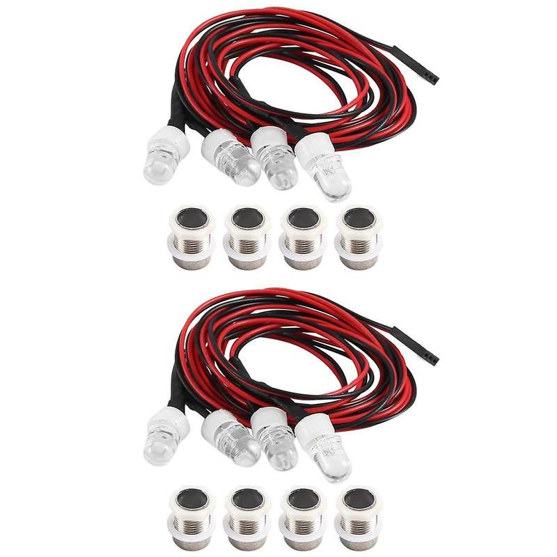 RC Car Lights 3-9V Light Set Headlight Head Light for 1/5 1/8 1/10 1/12 1/14 RC Model Car Truck LED,