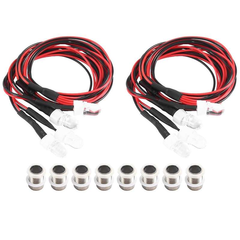 RC Car Lights 3-9V Light Set Headlight Head Light for 1/5 1/8 1/10 1/12 1/14 RC Model Car Truck LED,