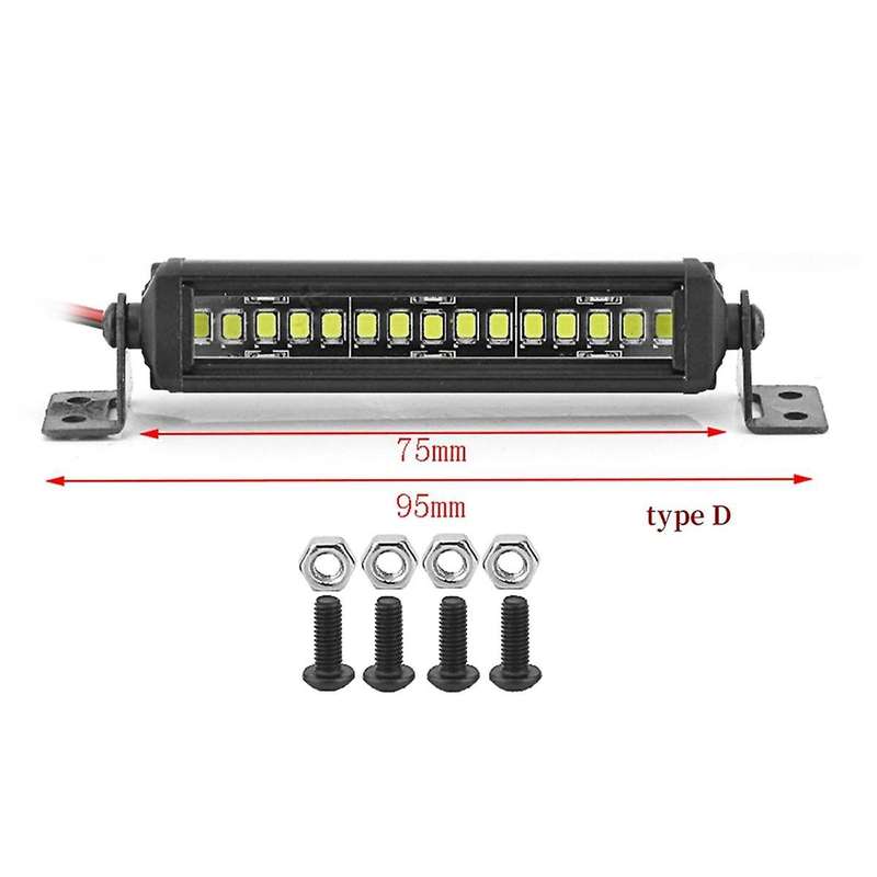 RC Car Roof Lamp 24 36 LED Light Bar for 1/10 RC Crawler Axial SCX10 90046/47 SCX24 Wrangler D90 TRX