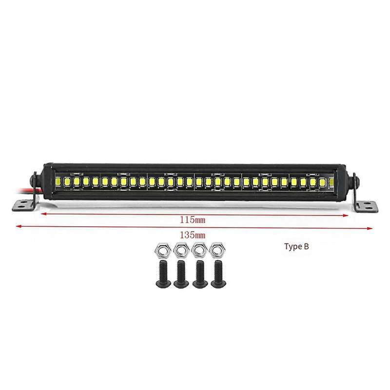 Rc Car Roof Lamp 24 36 Led Light Bar for 1/10 Rc Crawler Axial Scx10 90046/47 Scx24 Wrangler D90 Tr