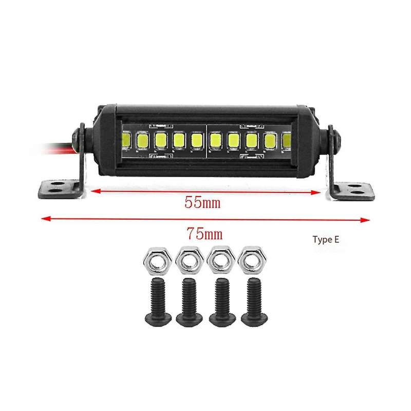 RC Car Roof Lamp 24 36 LED Light Bar for 1/10 RC Crawler Axial SCX10 90046/47 SCX24 Wrangler D90 TRX