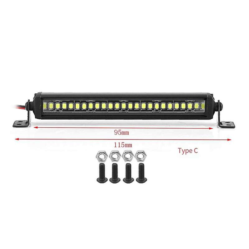 RC Car Roof Lamp 24 36 LED Light Bar for 1/10 RC Crawler Axial SCX10 90046/47 SCX24 Wrangler D90 TRX