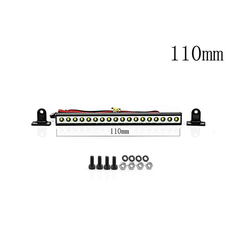 Rc Car Roof Lamp 9/18/25 LED Light Bar for 1/10 Rc Crawler Trx4 Axial Scx10 90046 Scx24 Wrangler D90