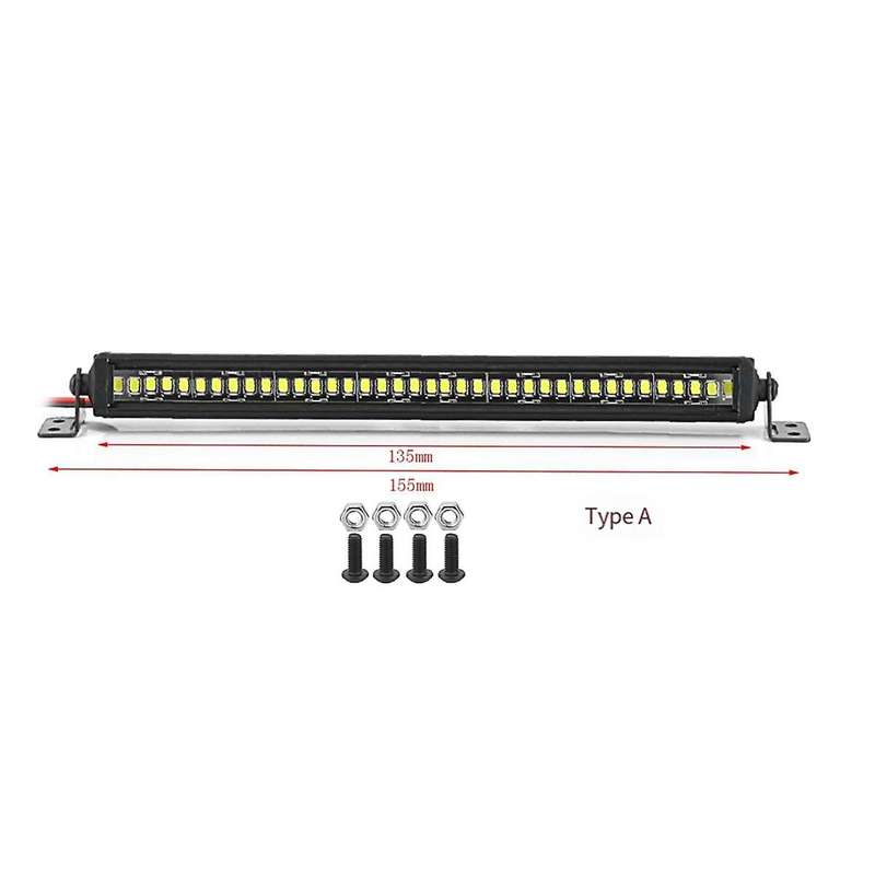 RC Car Roof Lamp 24 36 LED Light Bar for 1/10 RC Crawler Axial SCX10 90046/47 SCX24 Wrangler D90 TRX