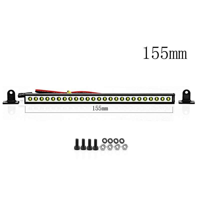Rc Car Roof Lamp 9/18/25 LED Light Bar for 1/10 Rc Crawler Trx4 Axial Scx10 90046 Scx24 Wrangler D90