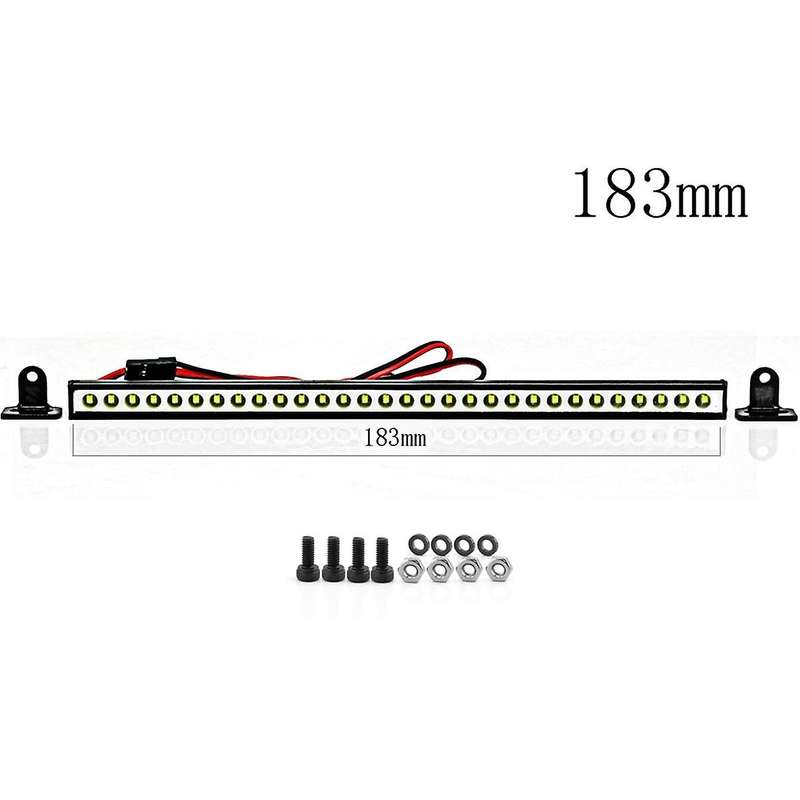Rc Car Roof Lamp 9/18/25 LED Light Bar for 1/10 Rc Crawler Trx4 Axial Scx10 90046 Scx24 Wrangler D90