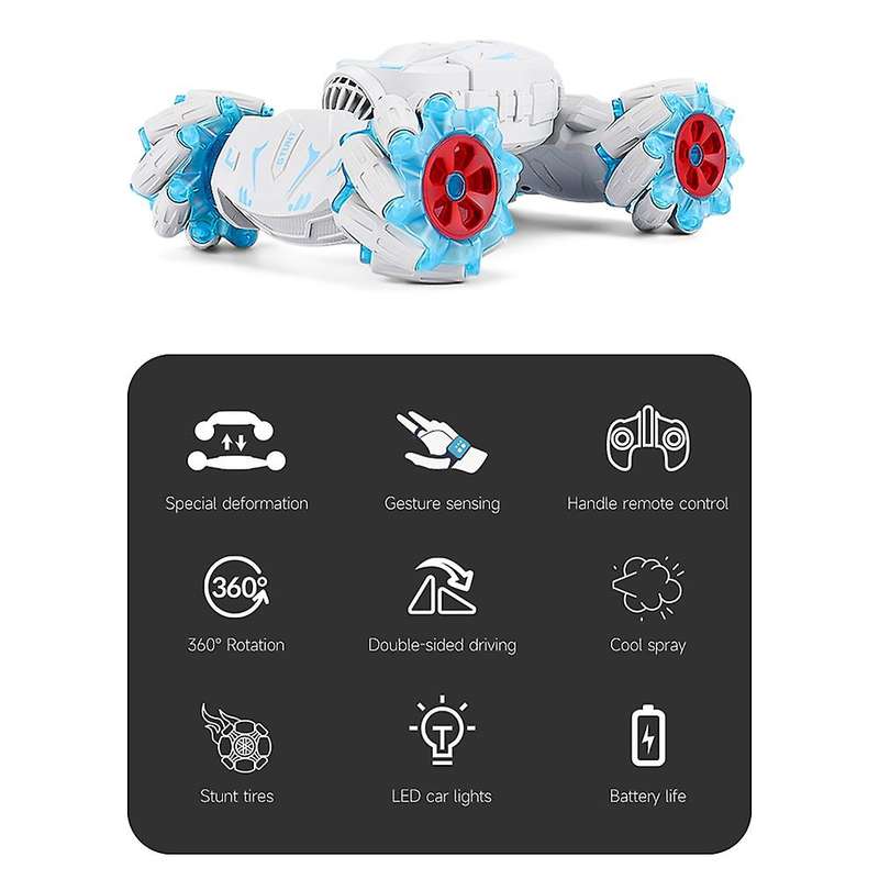 Rc Stunt Car Remote Control Watch Gesture Sensor Electric Toy Rc Drift Car Rotation Gift Birthday-b