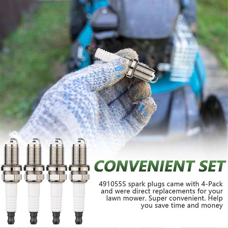 RC12YC Spark Plugs for 491055 491055S 692051 792015 491055T 5066 Lawn Mower Engine