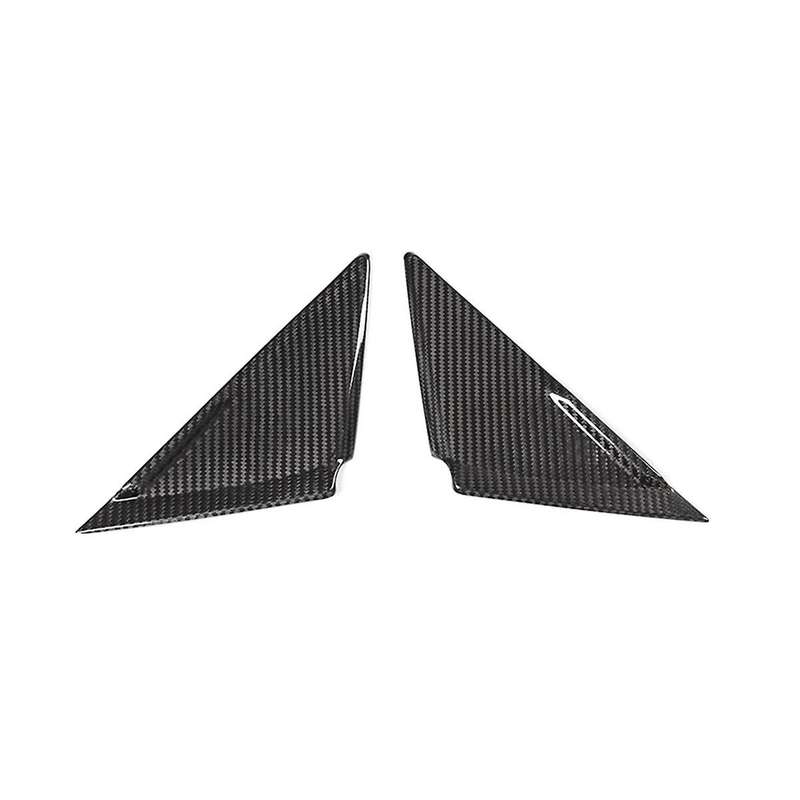 Real Carbon Fiber A-pillar Sticker Front Window Triangle Cover for R35 2008-2016