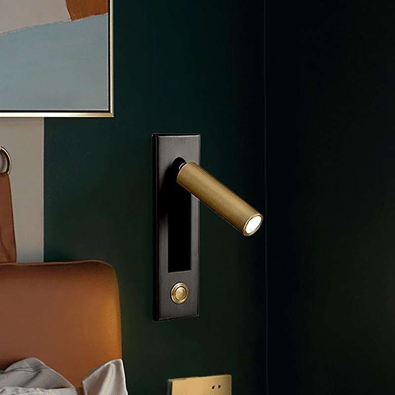 Reading Lights,Headboard Wall Light Reading Light Recessed Black Gold