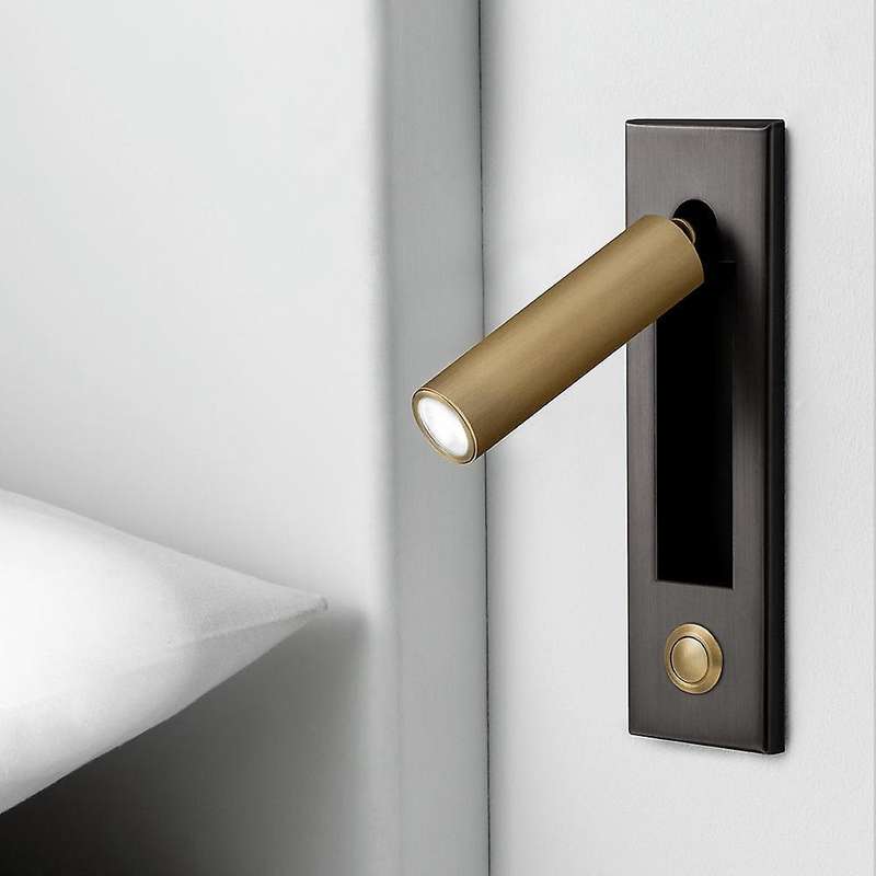 Reading Lights,Headboard Wall Light Reading Light Recessed Black Gold