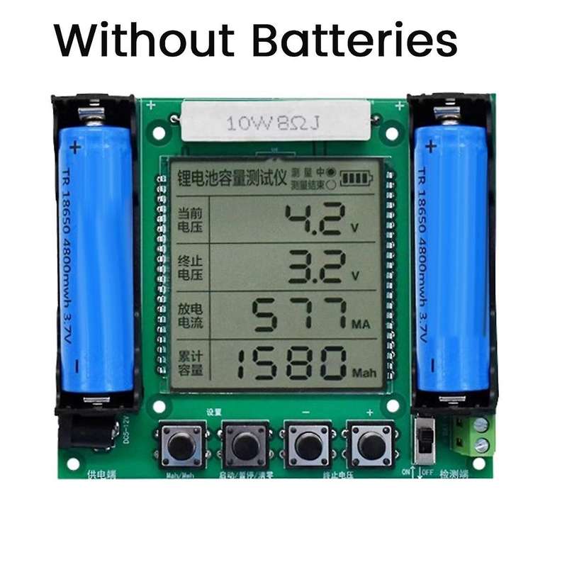 Real Capacity Tester 18650 Lithium Battery Ah Load Tester Module Digital High Precision Multi-Functi
