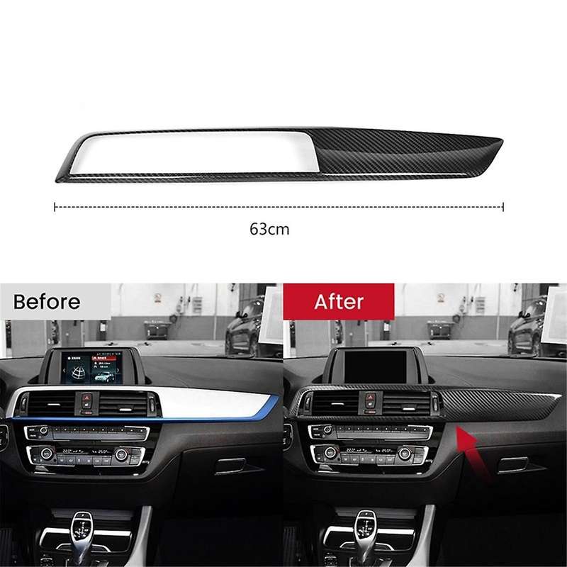Real Carbon Fiber Car Dashboard Panel Instrument Cover for F20 F22 F23 1 2 Series Interior Accessor
