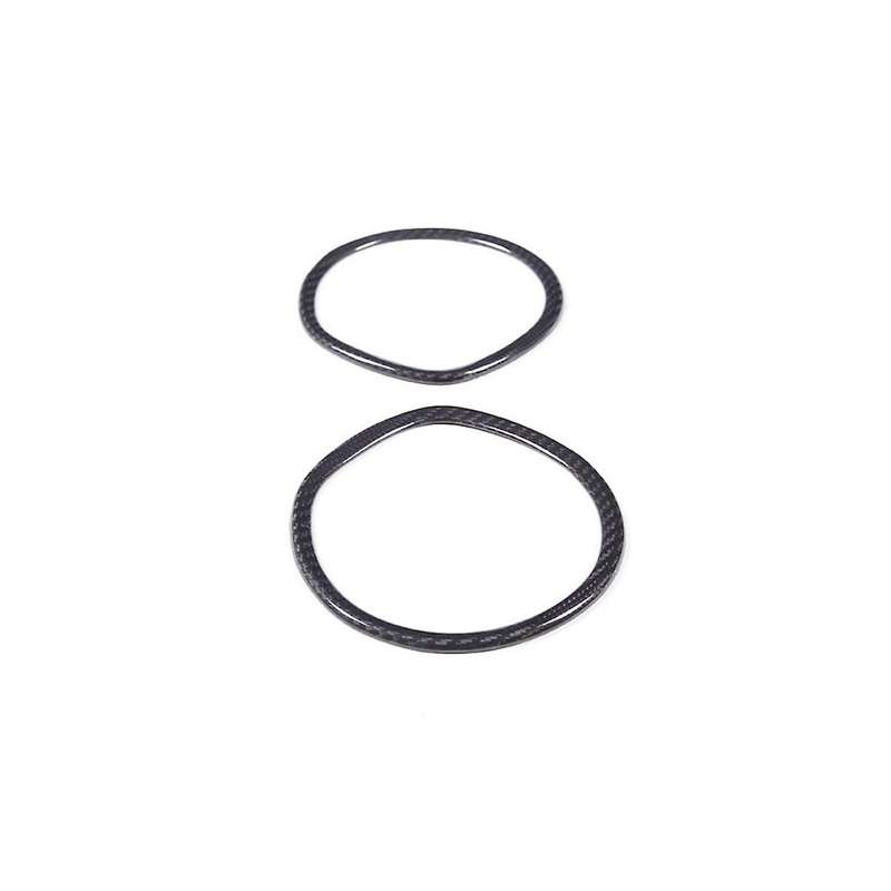 Real Carbon Fiber Car Dashboard Tachometer Decorative Ring Sticker for 2014-2020