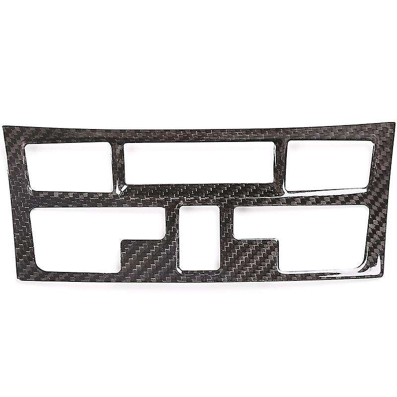 Real Carbon Fiber Car Center Console Air Condition Button Frame Trim Sticker for 718 2012-2019