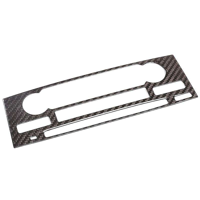 Real Carbon Fiber Car Center Console CD Decoration Button Frame Trim Sticker for 718 2012-2019