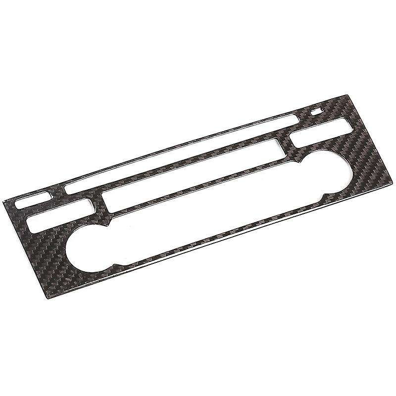 Real Carbon Fiber Car Center Console CD Decoration Button Frame Trim Sticker for 718 2012-2019